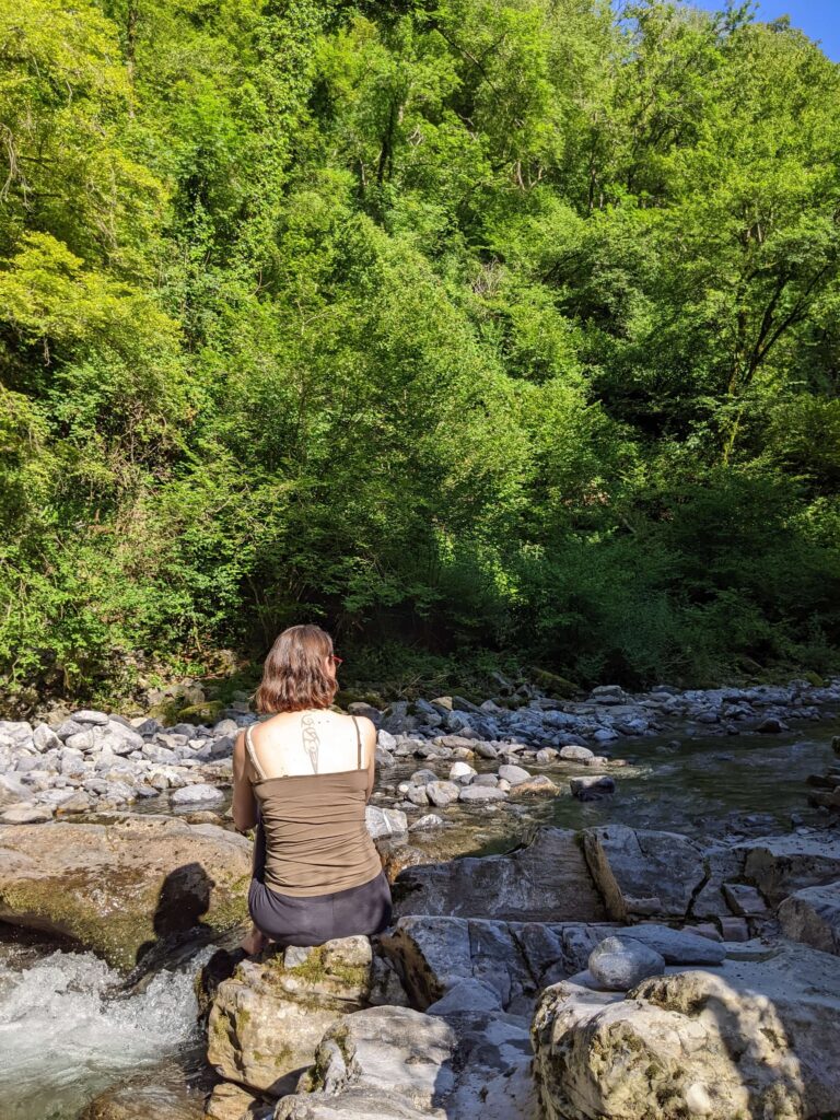 Sabine Gertrud Fischer in der Natur